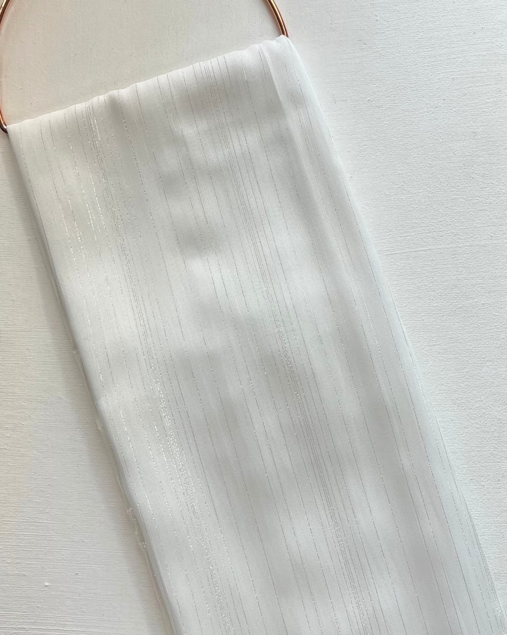 SHIMMER WHITE CHIFFON